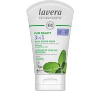 lavera PURE BEAUTY 3in1 Cleansing Peeling Mask - Organic Mint and Salicylic A...
