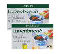 Laverbread-A Welsh Delicacy Bundle Containing Two 120g Packs of Parsons Brand Laverbread Seaweed Based Welsh Delicacy