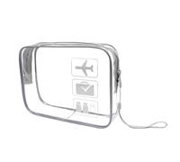 Laveroar Clear Travel Toiletry Bag for Women and Men, TSA Approved Toiletry Bag Airport Security Liquids Bags Clear Make Up Bag
