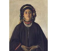 Lavery Aida Moorish Maid Portrait Painting Premium Wall Art Canvas Print 18X24 Inch