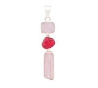 Lavie Jewelz 925 Sterling Silver Pendant Handmade Gemstone Pendant Natural Multi Gemstone Pendants for women Girls - Unique Pendants Gift Special Day's (Style 2)