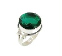 Lavie Jewelz Chrome Quartz Gemstone Silver Ring for Women | 925 Sterling Silver Ring Handmade | Designer Promise Ring (Chrome Quartz, 9.5)