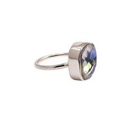 Lavie Jewelz Cushion Cut Garnet Gemstone Ring Handmade 925 Solid Sterling Silver January Birthstone Ring, Cocktail Jewelry for Women (Mystic Topaz, S)