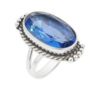 Lavie Jewelz Tanzanite Gemstone Ring 925 Sterling Silver Ring, Handmade Fashion Statement Jewelry for Women December Birthstone Ring (Tanzanite, 10)