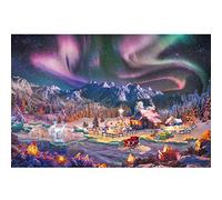 Lavievert 1000 Piece Jigsaw Puzzles for Adults and Kids (Christmas Snowy Night)