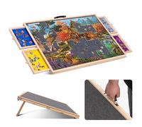 Lavievert 1000 Pieces Rotating Jigsaw Puzzle Board with 4 Sorting Drawers, Tilting Jigsaw Table with Cover, Wooden Puzzle Plateau Board with Non-Slip Tabletop for Adults