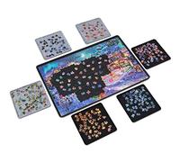 Lavievert Jigsaw Puzzle Board with Six Jigsaw Sorter Trays, Lightweight Puzzle Boards and Storage, Puzzle Boards for 1000 Pieces - Black
