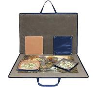Lavievert Oxford Cloth Jigsaw Puzzle Case Puzzle Storage For Up To 1,500 Pieces - Blue