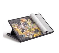 Lavievert Tilting Jigsaw Puzzle Board with Cover, 3 Angle Adjustable Puzzle Table, Lightweight Felt Jigsaw Storage Holder/Saver, for Games Up to 1000 Pieces (Dark Gray)