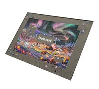 Lavievert Wooden Jigsaw Puzzle Board Storage with Non-Slip Surface for Up to 1500 Pieces - Gray