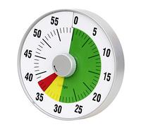 Lavigo Kitchen Timer, Countdown Visual Analog Timer, Quiet Counting, Low Loud and Mute Alarm for Teachers Classroom, Kids, Adults Kitchen, Office, Gym (Green) LT21-TC 7.5 inches