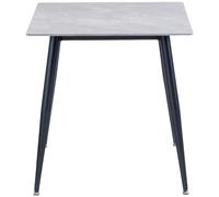 Lavina Dining Table - 2 Seater - 75cm - Square - Rebecca Grey Sintered Stone