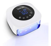 Lavinda UV LED Nail Lamp, Cordless Nail Lamp 54W Rechargeable Nail Dryer Gel Polish Light with Large LCD Display, Professional Gel Curing Lamp with 4 Timer Setting Auto Sensor for Salon and Home