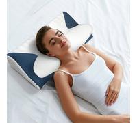 Lavio Cervical Contour Memory Foam Pillow Side Sleeper for Neck Pain Relief Lavio Multicolor