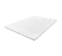 Lavio Double Mattress Topper 5cm Memory Foam Bamboo Charcoal Washable in White Lavio White Double