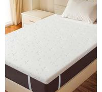 Lavio Dual-Layer Memory Foam Mattress Topper Small Double Bed, Orthopedic Bed Topper with Breathable Washable Cover, Elasticized Corner Straps, Pressure Relief & Back Pain (120x190x5cm)