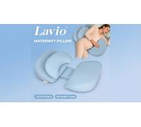 Lavio Ergonomic Pregnancy Support Pillow: Lavio Full Body Pillow in White