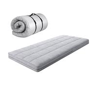 Lavio Folding Mattress Topper Single Floor Futon 10cm Caravan Camper in Grey Lavio Grey