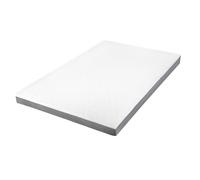Lavio King Mattress Topper Memory Foam Dual Layer Bed Protector in White Lavio White King