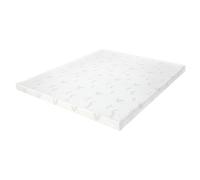 Lavio Mattress Topper Memory Foam Super King Dual Layer Pressure Relief in White Lavio White Super King