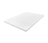 Lavio Mattress Topper Small Double Memory Foam Bamboo Charcoal Washable in White Lavio White Small Double