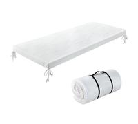 Lavio Memory Foam Camping Mattress Roll Up Mattress Single For Guest White | Gel Memory Foam,Machine Washable Cover,Non Slip Base,Portable For Camping,Car,Guest Bed,Compact Roll Up Design,Memory Foam