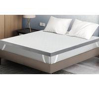 Lavio Memory Foam Mattress Topper Collection: Lavio Hotel Quality Dual Layer Mattress Topper Memory Foam/King
