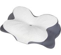 Lavio Memory Foam Pillow Cervical Pillow for Neck Shoulder Pain Relief, Orthopedic Neck Pillow, Ergonomic Neck Support Pillow for Side/Back/Stomach Sleepers with Removable Cover (Grey)