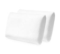 Lavio Pillow Memory Foam Cooling Gel High Density for Neck Pain Relief Firm Soft - 2pc