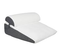 Lavio Wedge Pillow Memory Foam for Back Reading Sleeping Adjustable in White Lavio White