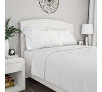 Lavish Home Brushed Microfiber Sheet Set- 3 Piece- Embossed Checkered Bed Linens- Deep Pocket Fitted & Flat Sheets, Plus A Pillowcase (Twin, Blue)