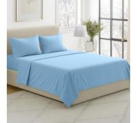 Lavish Home Brushed Microfiber Sheet Set, Queen, Blue