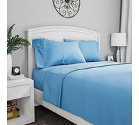 Lavish Home Brushed Microfiber Sheet Set, Twin, Blue