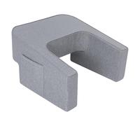 Lavish Home Reading Pillow for Gaming - Lap Desk Pillow with Arm Rests, Storage Pockets, and Removable Washable Cover - Laptop Pillow for Reading, Gaming, Studying, and Working (Gray)