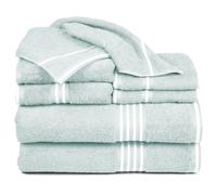 Lavish Home Rio 8 Piece 100% Cotton Towel Set - Seafoam