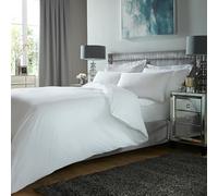 Lavish Label 400 Thread Count Cotton Bed Sheets (230 x 200 CM) with 2 pillowcases (48 x 75 CM) | 100% Egyptian Cotton Soft & Comfortable (King, Duvet Cover Set, White)