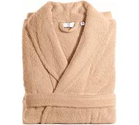 LavishFashionTown 100% Egyptian Cotton Towel Mens & Women Dressing Gown Hooded And Shawl Collar Robe Belt Closure Unisex Toweling Bathrobe With Two Big Front Pockets & a Best Gift (Mocha-M)