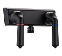 LavishStream RV Shower Faucet Valve Diverter with Hot and Cold Water Control, DF-SA100C-MB Durable RV Replacement Faucet for Motorhomes, Bathrooms (Black)