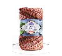 LaVita Yarn Batik Hand Knitting Yarn, 1-Ball Pack, 100% Soft Premium Acrylic Yarn, 1 Ball 100 gr, 170 mt (DG02)