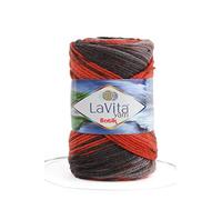 LaVita Yarn Batik Hand Knitting Yarn, 1-Ball Pack, 100% Soft Premium Acrylic Yarn, 1 Ball 100 gr, 170 mt (DG08)