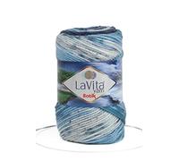 LaVita Yarn Batik Hand Knitting Yarn, 1-Ball Pack, 100% Soft Premium Acrylic Yarn, 1 Ball 100 gr, 170 mt (DG15)