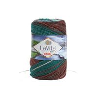 LaVita Yarn Batik Hand Knitting Yarn, 1-Ball Pack, 100% Soft Premium Acrylic Yarn, 1 Ball 100 gr, 170 mt (DG18)