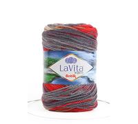 LaVita Yarn Batik Hand Knitting Yarn, 1-Ball Pack, 100% Soft Premium Acrylic Yarn, 1 Ball 100 gr, 170 mt (DG06)