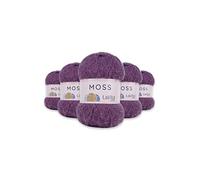 LaVita Yarn Moss Super Soft Crochet Hand Knitting Yarn, 5-Pieces Pack,%60 Polyamid,%40 Premium Acrylic, 1 Ball 100 gr, 245 mt Taka Yarn (4161-Plato)