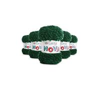 LaVita Yarn NOVA Chunky Soft Boucle Hand Knitting Yarn, 5-Pieces Pack,%20 Polyester,%80 Premium Acrylic, 1 Ball 100 gr, 100mt Taka Yarn (LN8103-Emerald)