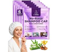 LAVIVIO Rinse Free Shower Caps With Shampoo And Conditioner For Seniors And Bedridden Patients - Rinse-free Shower Caps With Shampoo And Conditioner Waterless With A