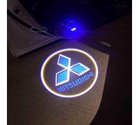 LAVIYE 2 Pcs Car Courtesy Step Lights for Mitsubishi Lancer/Space Star/eK X/Outlander/Outlander Sport, Courtesy Lamp Welcome Sign Light Logo Projector Light Greeting Lamp Projection Lamp