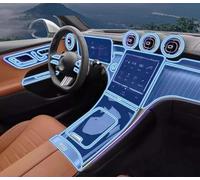 LAVIYE Car GPS Navigation Protective LCD TPU Screen Protector Anti-Scratch Film Fitting PPF，For Mercedes-Benz GLC W254 2023-2025