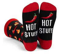 Lavley Hot Stuff Socks Unisex - Funny Gifts for Men and Women