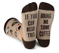 Lavley - If You Can Read This Bring Me Novelty Socks - Funny Dress Socks For Men and Women (Coffee)